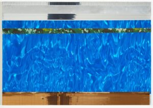 Isa Genzken, Soziale Fassade, 2002, Metall, Holz, Metallfolie, Klebeband, 70 cm x 100 cm x 2,1 cm, Städtische Galerie im Lenbachhaus und Kunstbau München, Sammlung KiCo, © VG Bild-Kunst, Bonn 2020