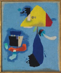 „SICHTBAR” Willi Baumeister, Laternen auf Blau, 1955 , © VG BildKunst