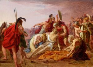 Friedrich Matthäi, Der Opfertod des Kodrus, 1823, Öl auf Leinwand, 37 x 52 cm, © Albertinum | GNM, Staatliche Kunstsammlungen Dresden, Foto: Elke Estel/Hans-Peter Klut