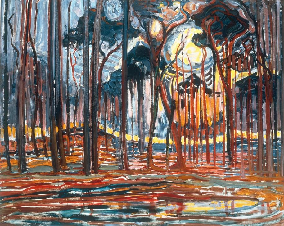 Piet Mondrian, Wald bei Oele (Forest at Oele), 1908, Den Haag, Gemeentemuseum