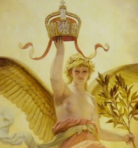 Detail des Victoria-Gemäldes von Anton von Werner aus dem Saarbrücker Rathauszyklus (1880) © Historisches Museum Saar, Selina Wagner