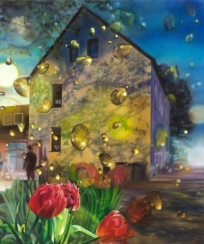 Karin Kneffel, ohne Titel, 2021, Öl auf Leinwand, Privatbesitz, © VG Bild-Kunst, Bonn 2022, Foto: Ivo Faber, Düsseldorf