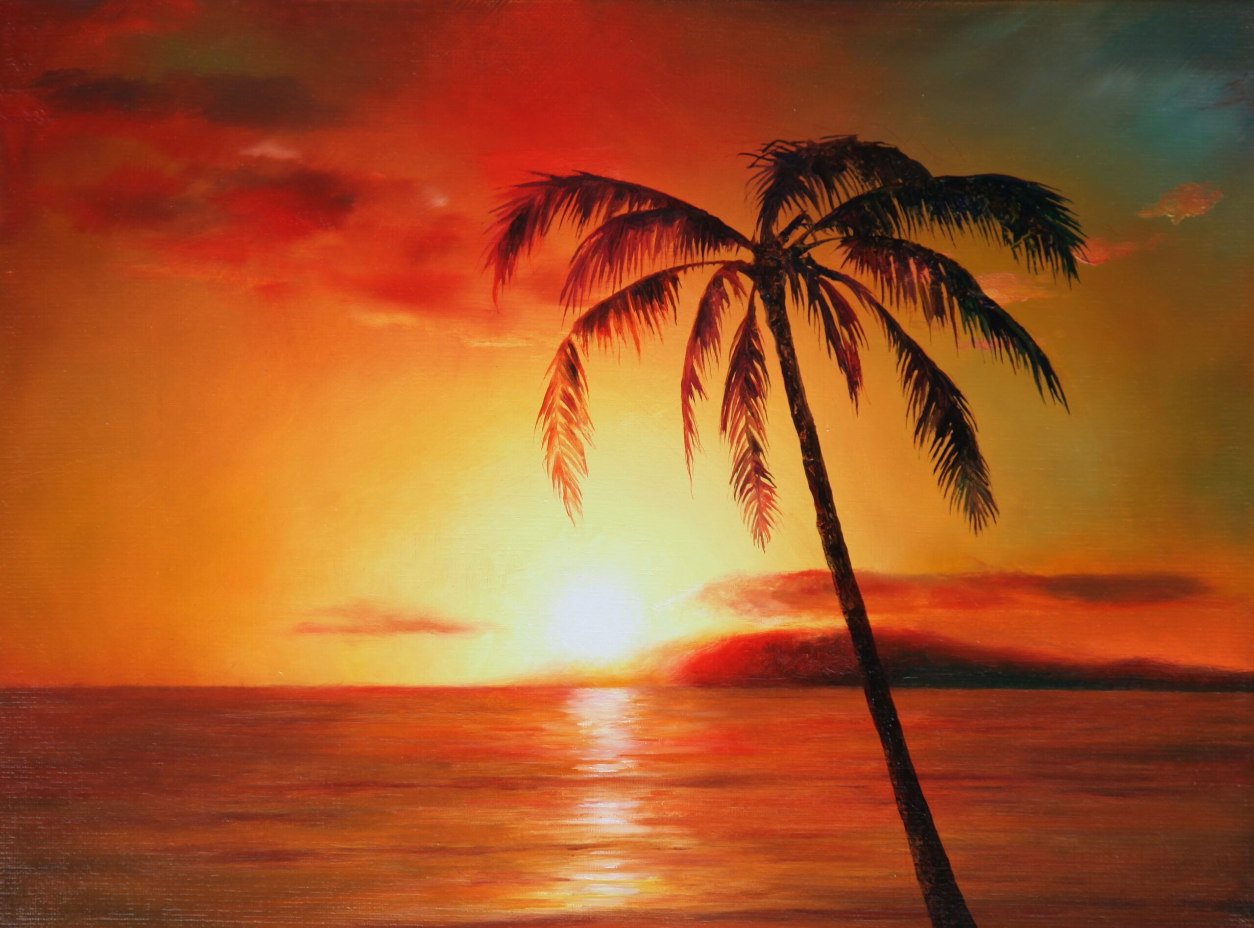 Francisco Sierra (*1977), O Sole Mio #2, 2016, Öl auf Leinwand, 30 x 40 cm