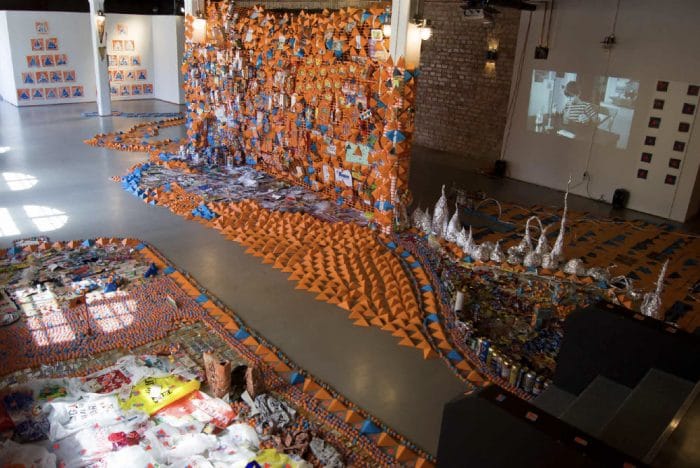 Christoph und Sebastian Mügge, ‘Do you wanna play Duck and Cover with us?’, 2018, Installationsansicht, Verkstad konsthall, Norrköping, SE, Größe variabel, Foto: Christoph Mügge © VG Bild-Kunst, Bonn 2021 (für Christoph Mügge)