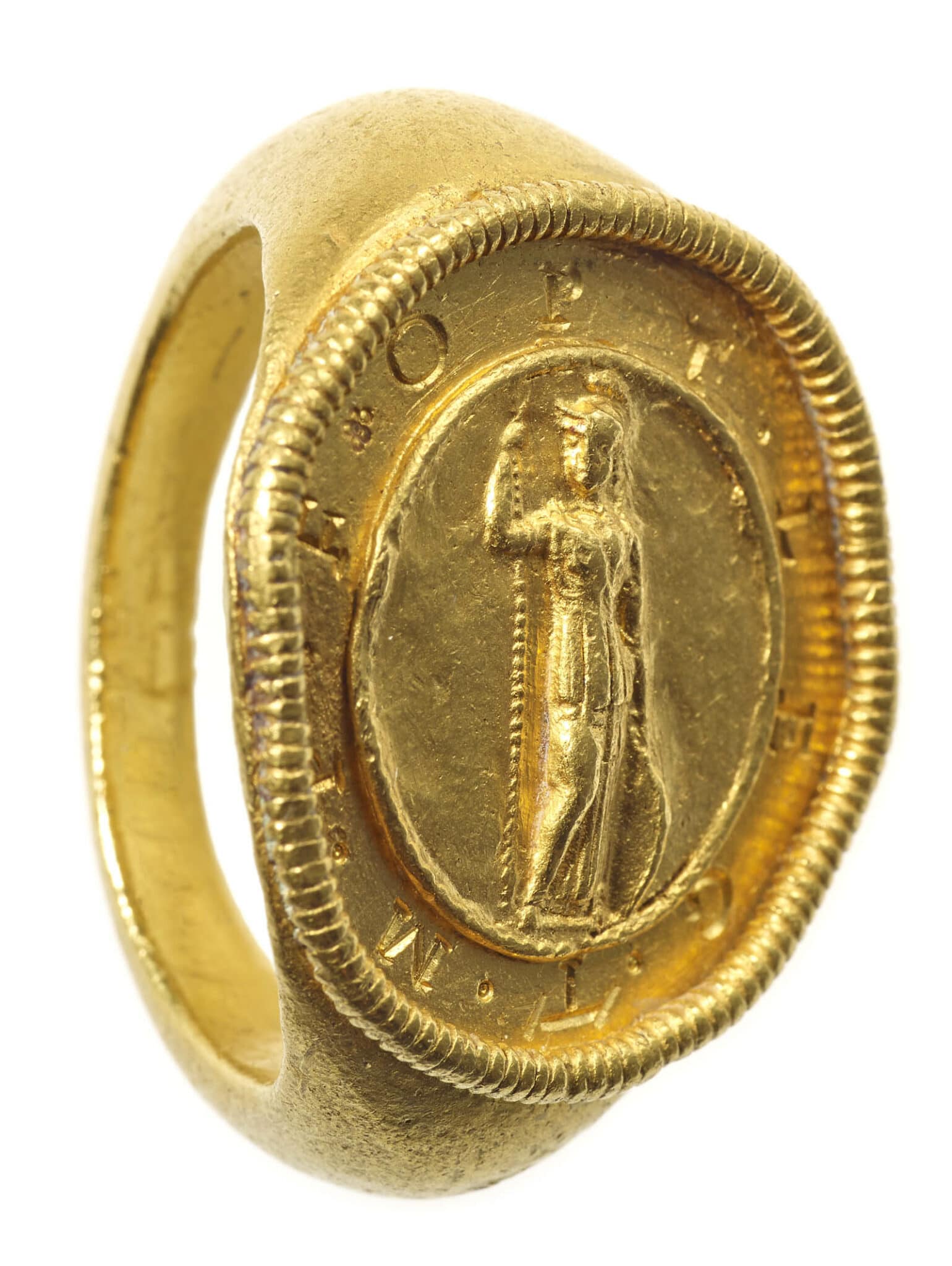 Goldring eines römischen Offiziers der Bonner Legion, 2. Jh., LVR-LandesMuseum Bonn. Foto: J. Vogel, LVR-LandesMuseum Bonn