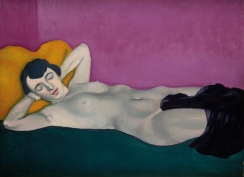 Das Aktporträt von Félix Vallotton ist das Titelmotiv der Ausstellung. Öl auf Leinwand, 1924 © Kunsthalle Bremen, Foto: Lars Lohrisch – ARTOTHEK