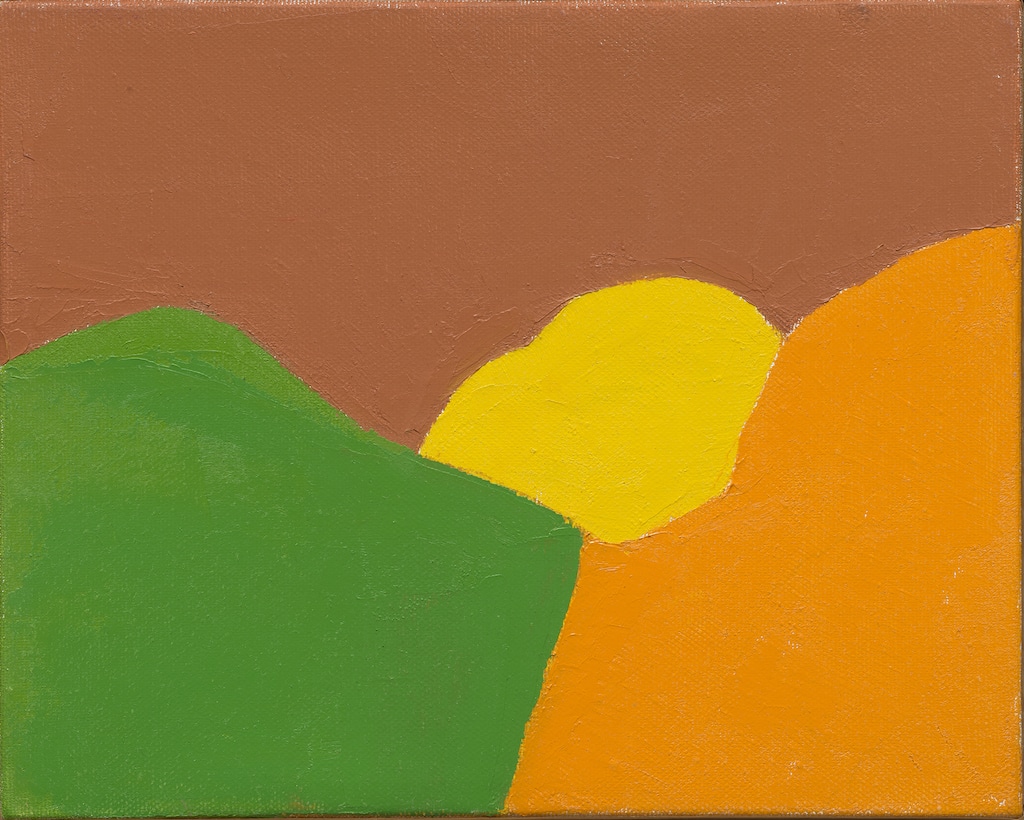 Etel Adnan, Untitled, 2010 (2 verschiedene Werke), Städtische Galerie im Lenbachhaus und Kunstbau München, Foto/Photo: Simone Gaensheimer
