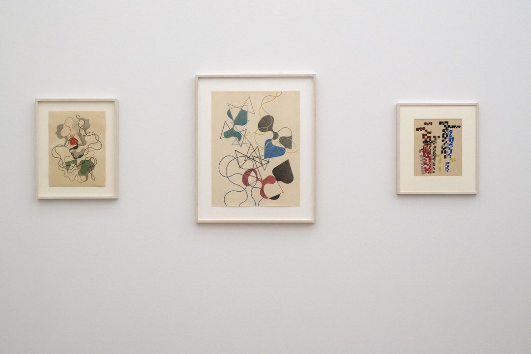 Passion de lignes (Lignes de printemps, lignes ondoyantes, plans remplis), 1941 © Privatbesitz / Depositum Aargauer Kunsthaus, Aarau