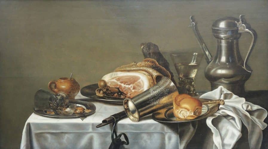 Pieter Clean, Stillleben mit Schinken, um 1635 © Museum für Kunst und Kulturgeschichte
