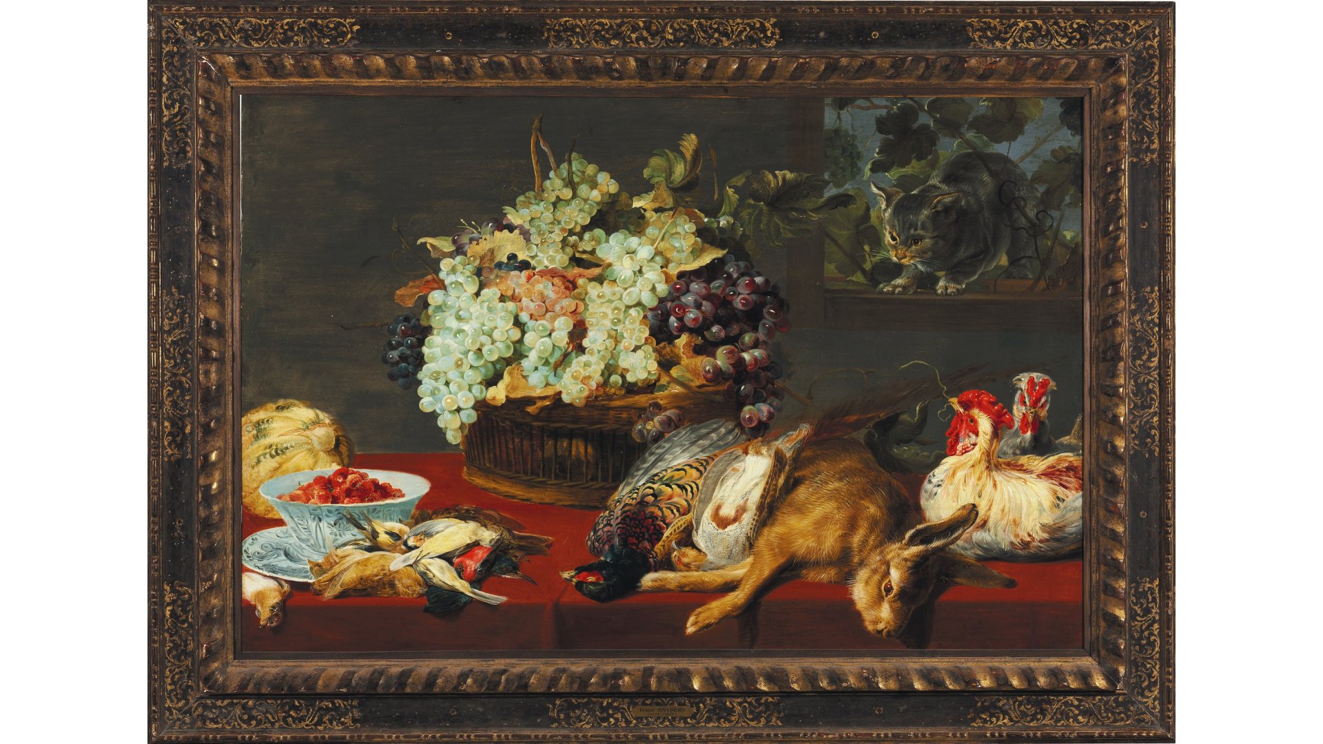 Werkstatt Frans Snyders │ Jagdstillleben mit Früchten │ um 1630–40© Arp Museum Bahnhof Rolandseck/Sammlung Rau für UNICEF │ Foto: Horst Bernhard
