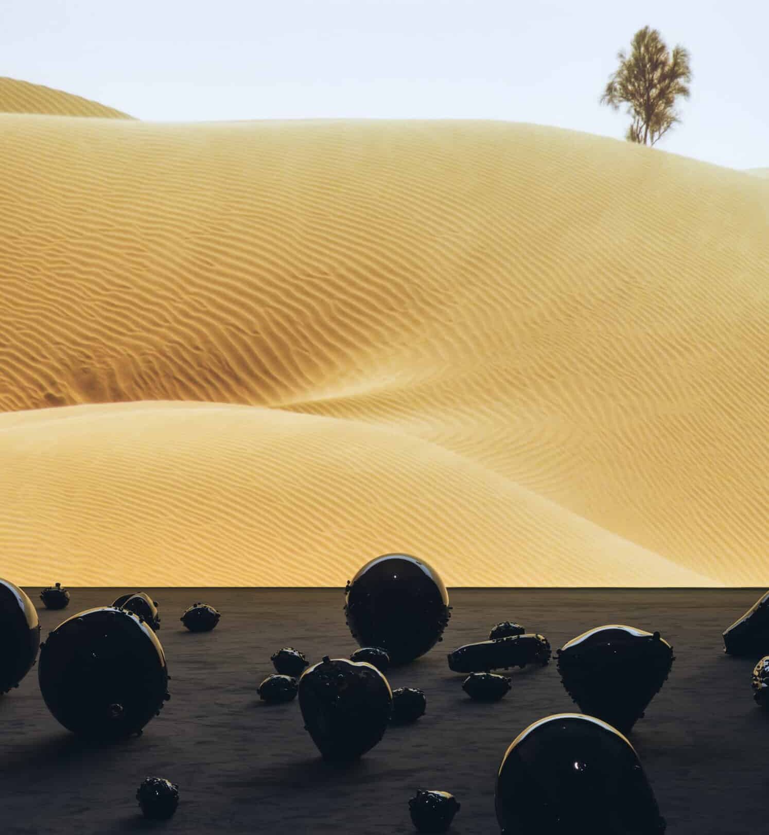 Holy Quarter, 2020, Installationsansicht Haus der Kunst, München, 2020, Foto: Maximilian GeuterCourtesy of the artist © Monira Al Qadiri, Haus der Kunst