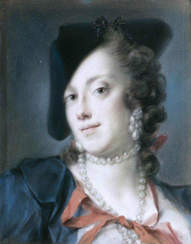 Rosalba Carriera, Eine Venezianerin aus dem Hause Barbarigo (Caterina Sagredo Barbarigo), um 1735/40Pastell auf Papier, 42 x 33 cm © Gemäldegalerie Alte Meister, SKD, Foto: Hans-Peter Klut