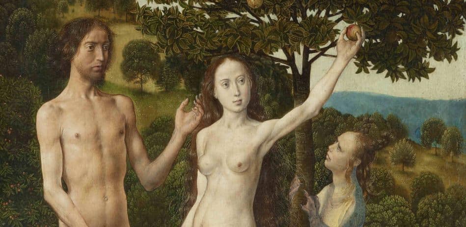 Hugo van der Goes, Der Sündenfall, Detail, um 1477–1479 © Kunsthistorisches Museum mit MVK und ÖTM