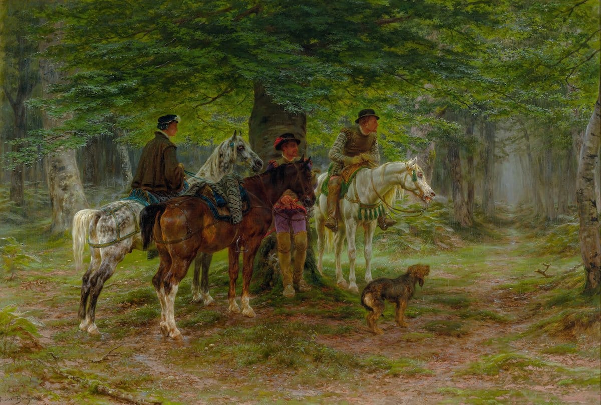 Rosa Bonheur, Reiter im Regenschauer, 1882, MdbK, Schenkung Bühler-Brockhaus