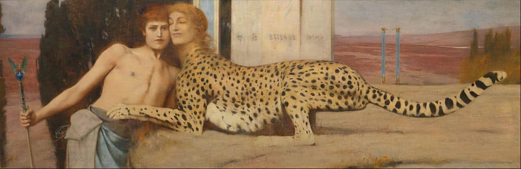 Fernand Khnopff: Die Zärtlichkeit der Sphinx © Königliche Museen der Schönen Künste von Belgien