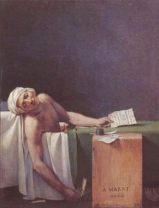 Jacques-Louis David: Der Tod des Marat © Königliche Museen der Schönen Künste von Belgien