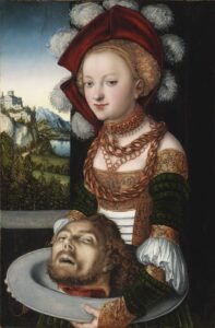 Lukas Cranach der Ältere, Salome mit dem Kopf des Hl. Johannes des Täufers, Kronach, 1472 – Weimar, 1553 © Museum of Fine Arts Budapest