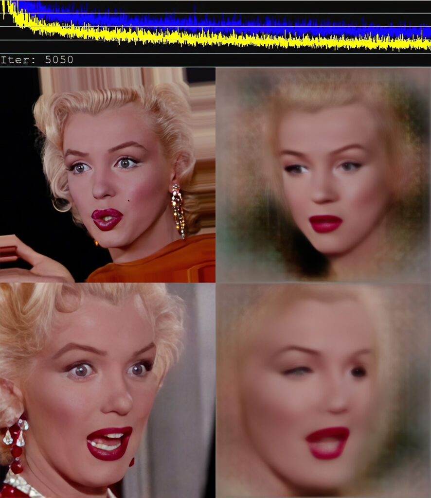 Rachel Maclean, Deepfake processing image from “DUCK”, 2023