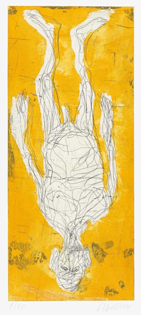 Georg Baselitz, Ohne Hose in Avignon I, 2014 © Georg Baselitz und Knust & Kunz Gallery Editions, 2023