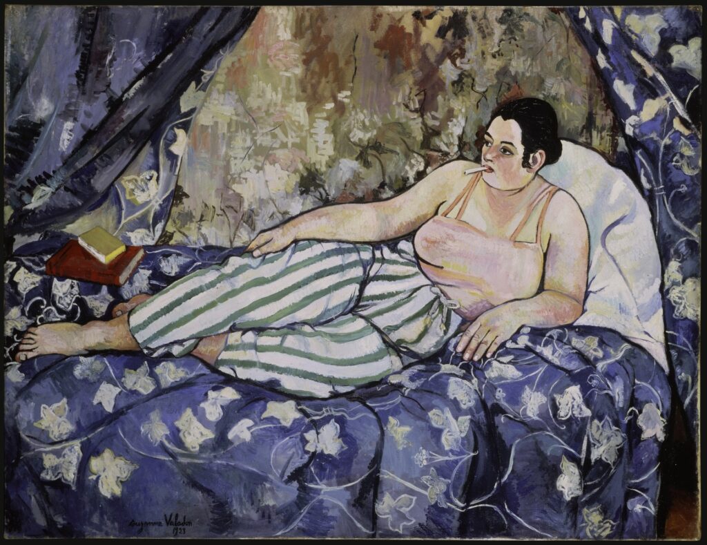 Suzanne Valadon, La Chambre bleue, 1923, Limoges, musée des Beaux-Arts, en dépôt au Centre Pompidou, Musée national d‘Art moderne © Centre Pompidou, MNAM-CCI, Dist. RMN-Grand Palais / Jacqueline Hyde
