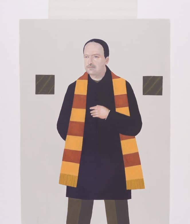 Ignacy Czwartos - Der Maler kniete beim Malen © Nationale Kunstgalerie Zachęta