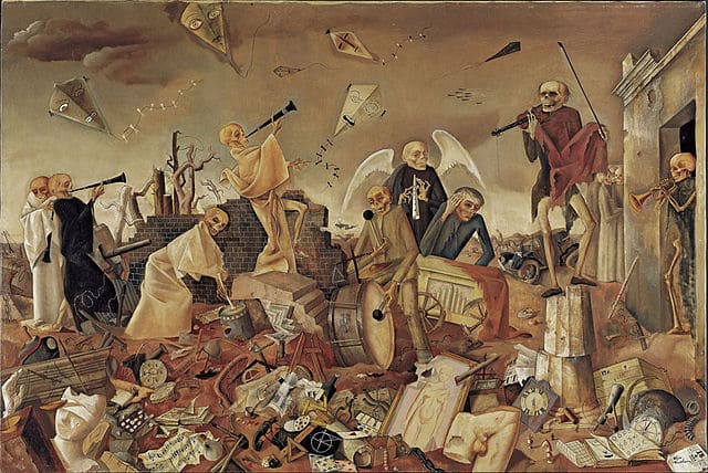 Felix Nussbaum, Triumph des Todes (Die Gerippe spielen zum Tanz), 1944, Felix-Nussbaum-Haus, Leihgabe der Niedersächsischen Sparkassenstiftung, Foto © Felix-Nussbaum-Haus Osnabrück