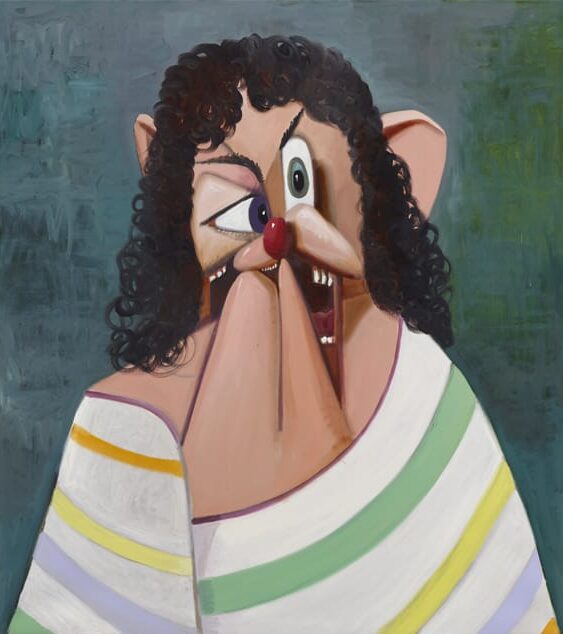 George Condo, Rodrigo’s wife, 2011, Oil on linen, 137,5 x 122,6 cm, Private collection © 2023 George Condo / Artists Rights Society (ARS), New York.