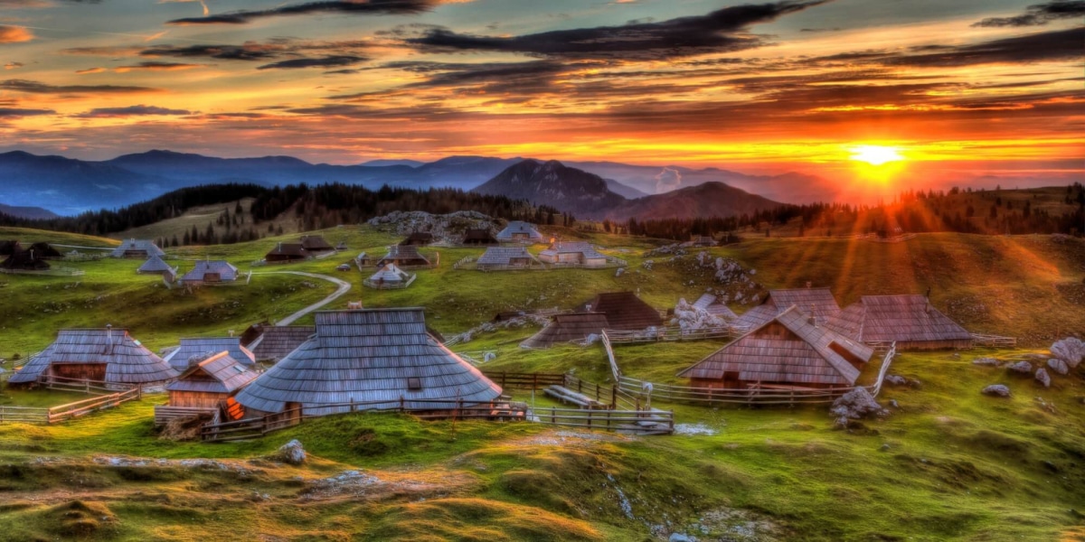 Velika planina. Die größte Hirtensiedlung in Europa