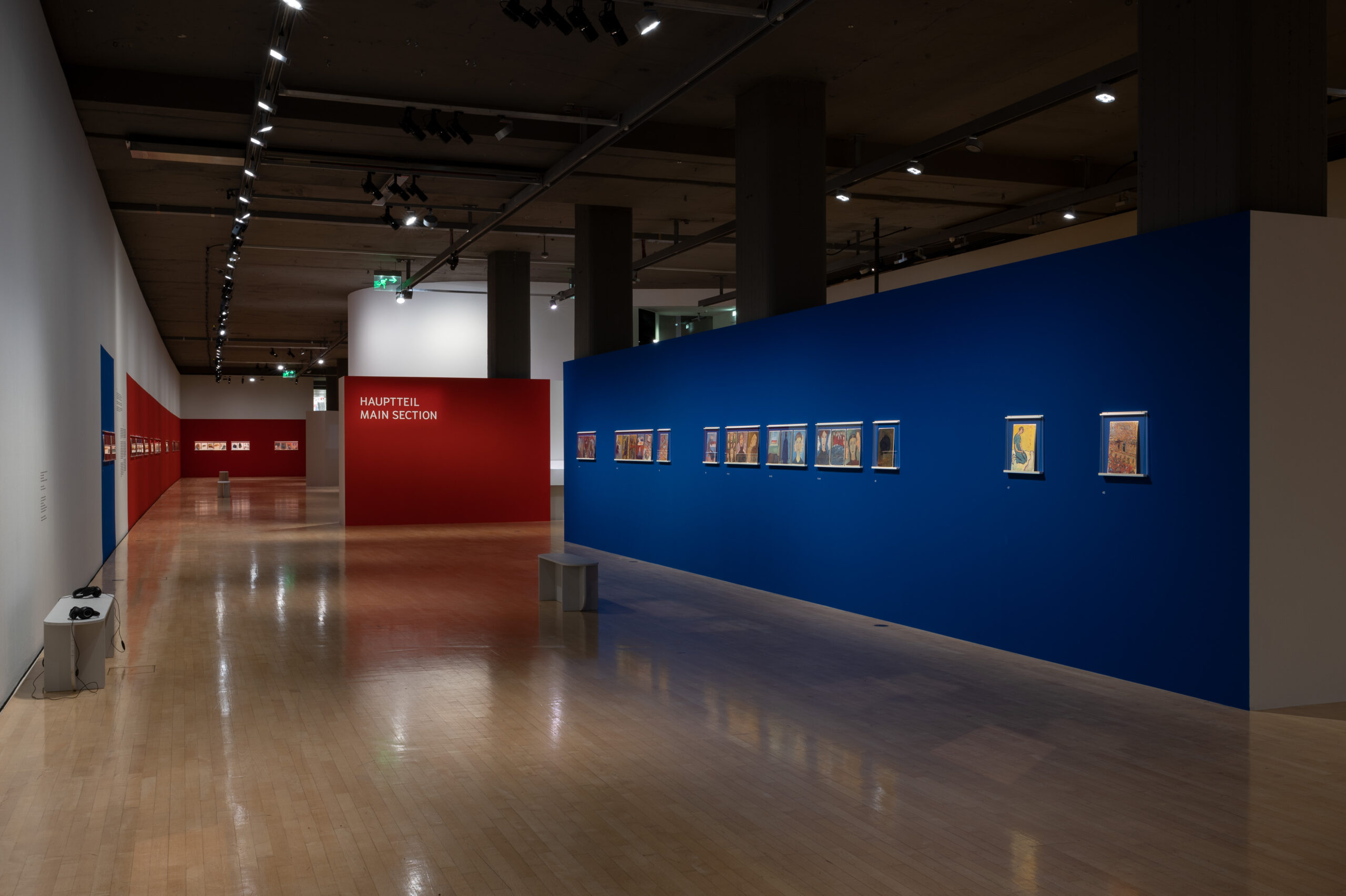 Charlotte Salomon. Leben? oder Theater? / Charlotte Salomon. Life? or Theater?Installationsansicht / Installation Shot Städtische Galerie im Lenbachhaus und Kunstbau München, 2023 Foto / Photo: Ernst Jank