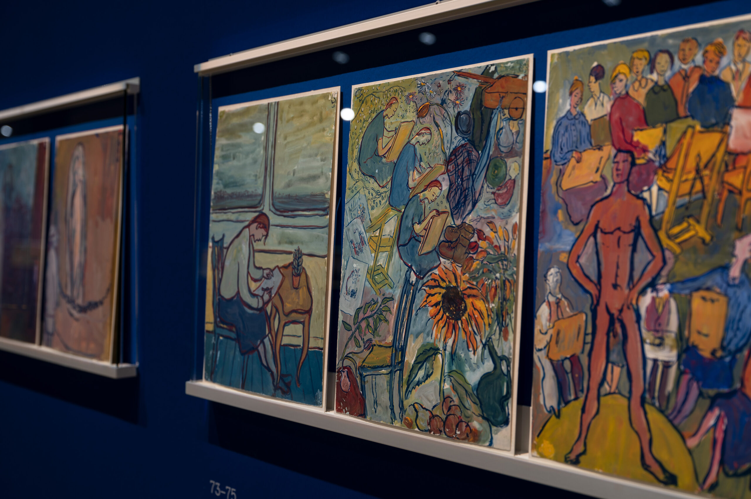 Charlotte Salomon. Leben? oder Theater? / Charlotte Salomon. Life? or Theater?Installationsansicht / Installation Shot Städtische Galerie im Lenbachhaus und Kunstbau München, 2023 Foto / Photo: Ernst Jank