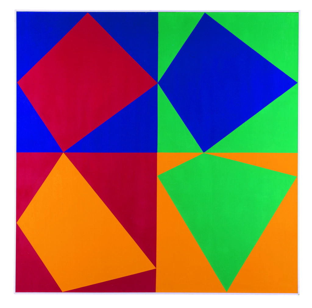 Max Bill, Quantengleiche Rotation, 1972, Öl auf Leinwand © VG Bild-Kunst, Bonn 2022