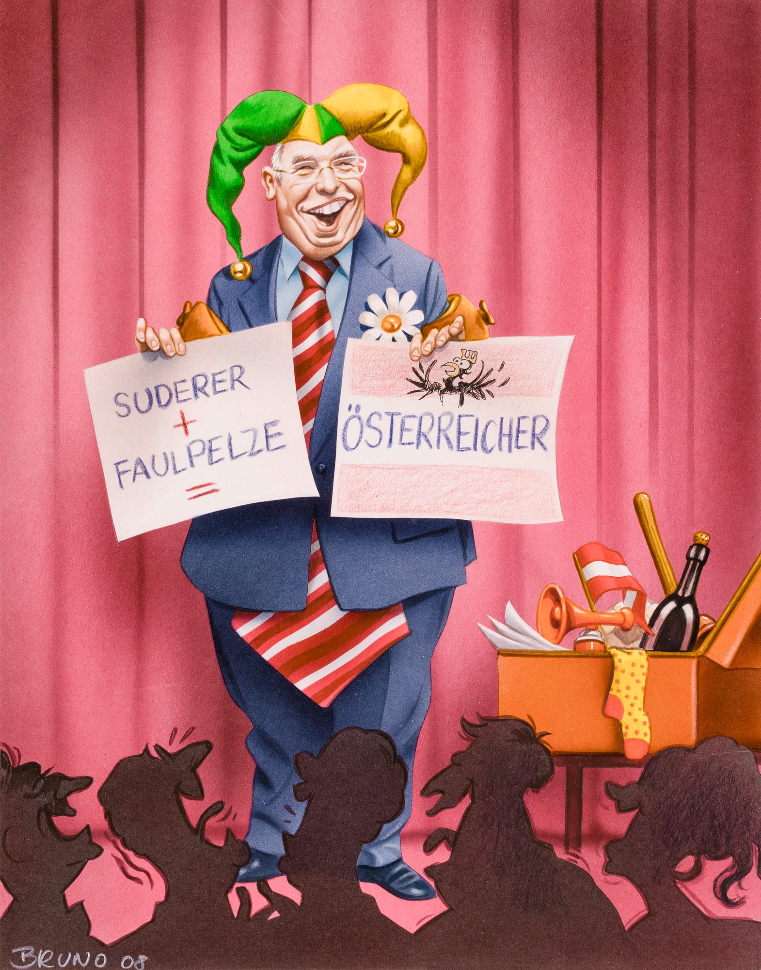 Bruno Haberzettl, Alf der Ybbser Spaßvogel, 2008 © Bruno Haberzettl Landessammlungen NÖ