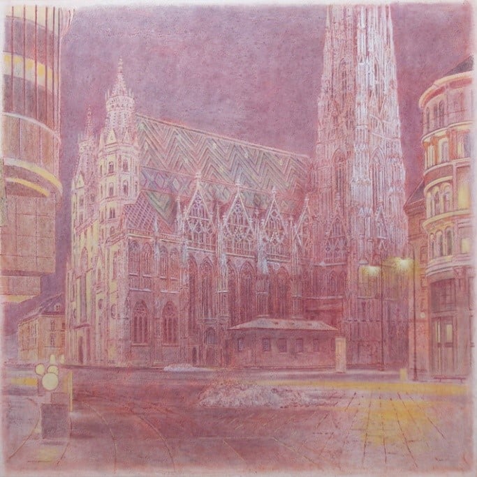 Ulrich Gansert. Der Stephansdom V, 2021, 85 x 85 cm