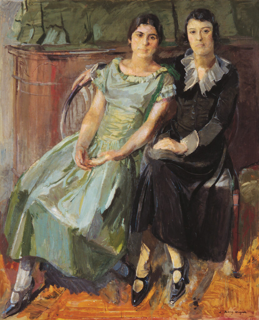 Franz WIEGELE, Die Schwestern (Ausschnitt), 1925, Privatbesitz, Foto Graphisches Atelier Neumann, Wien