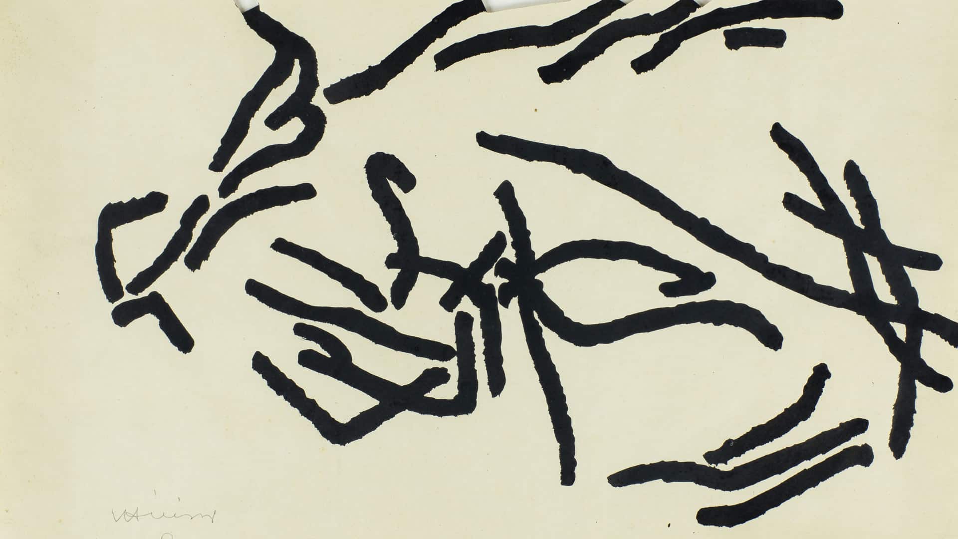 Eduardo Chillida, Untitled, 1955, Courtesy of the Estate of Eduardo Chillida and Hauser & Wirth, Foto Mikel Chillida © Zabalaga-Leku, Bildrecht, Wien 2023