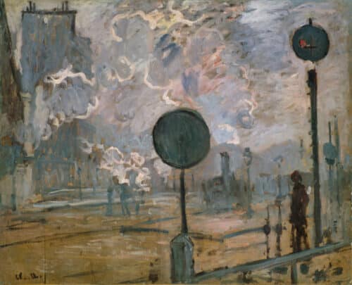 Claude Monet, Der Bahnhof Saint-Lazare, Le Signal, 1877 © LandesmuseumHannover