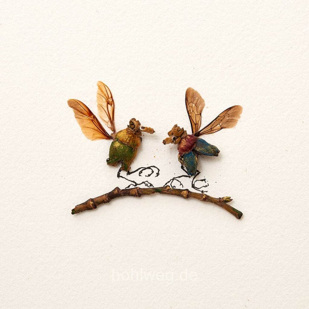 Magdalena Hohlweg, Miniaturcollage, Foto Manfred Hohlweg