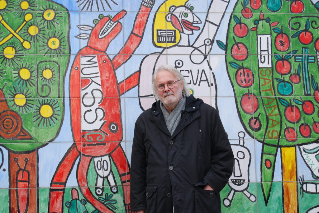 Gerhard Roth zu Besuch in Gugging © Senta Roth