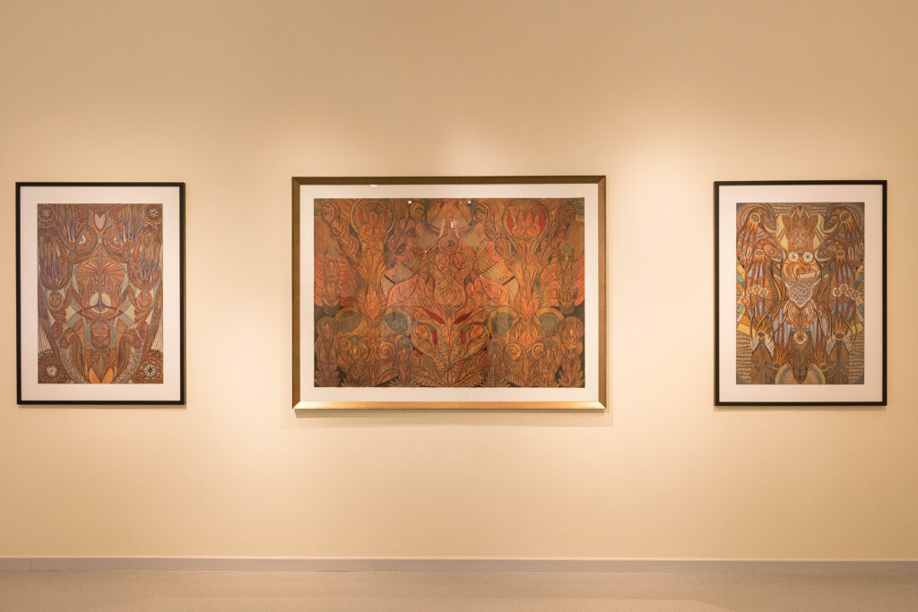 Blick in die Ausstellung „kindred spirits – verwandte seelen” © Philipp Parfuss