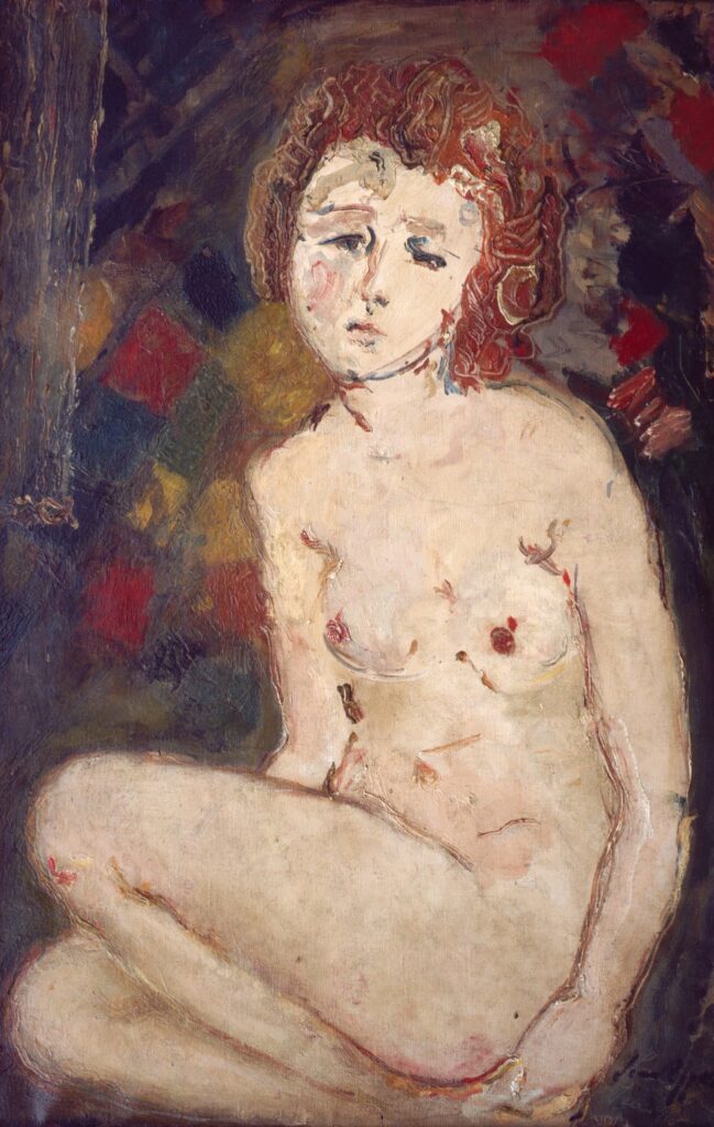 Jean Egger, Mädchenakt, vor 1930, Öl auf Leinwand, ALBERTINA, Wien – Familiensammlung Haselsteiner, Foto: ALBERTINA, Wien