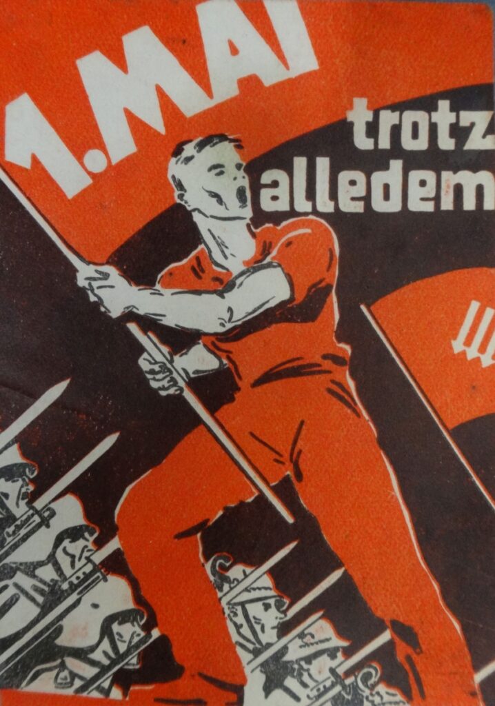 Streuzettel der SDAP zum 1. Mai 1933. Wienbibliothek im Rathaus