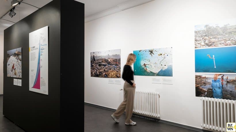 Blick in die Schau „Planet or Plastic“ im Naturhistorischen Museum Braunschweig © Foto: Marek Kruszewski / Naturhistorisches Museum