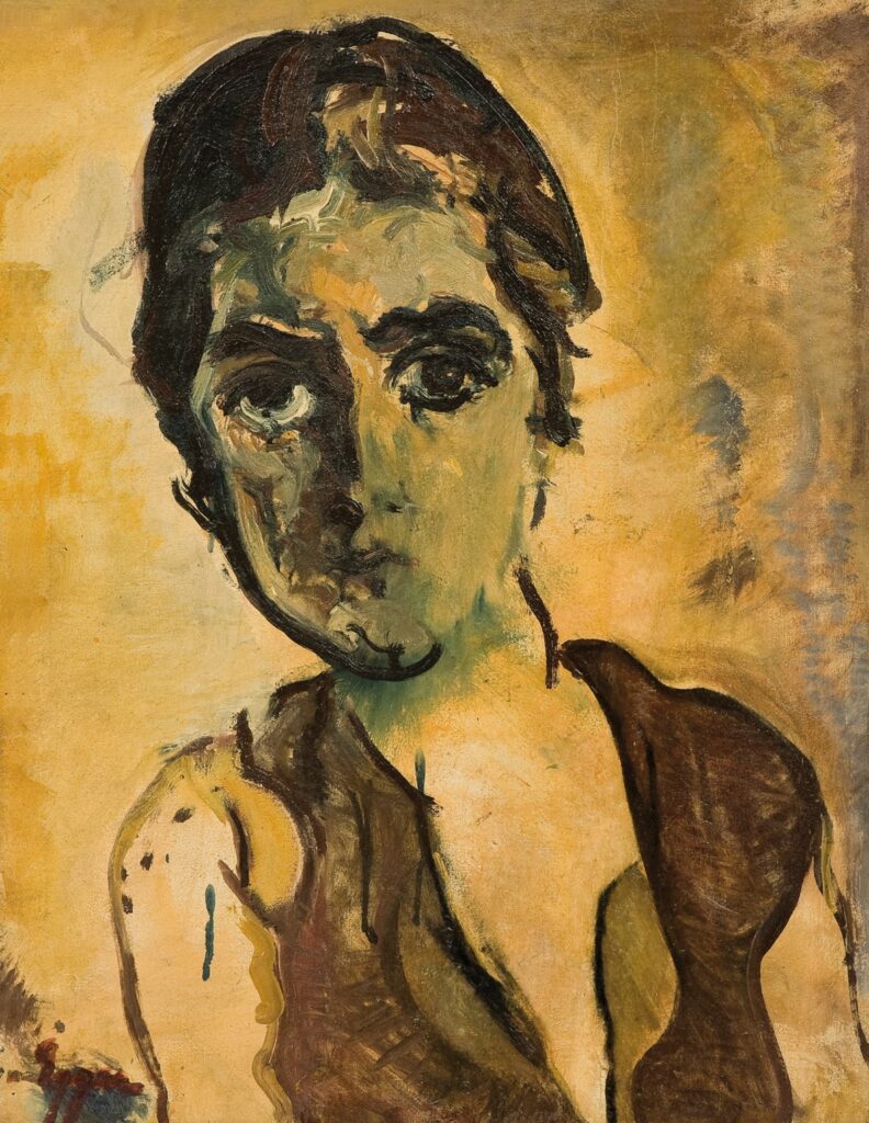 Jean (Hans) Egger, Frauenbildnis, um 1923, Öl auf Karton, Courtesy Kunstsammlung des Landes Kärnten/MMKK, Foto: F. Neumüller