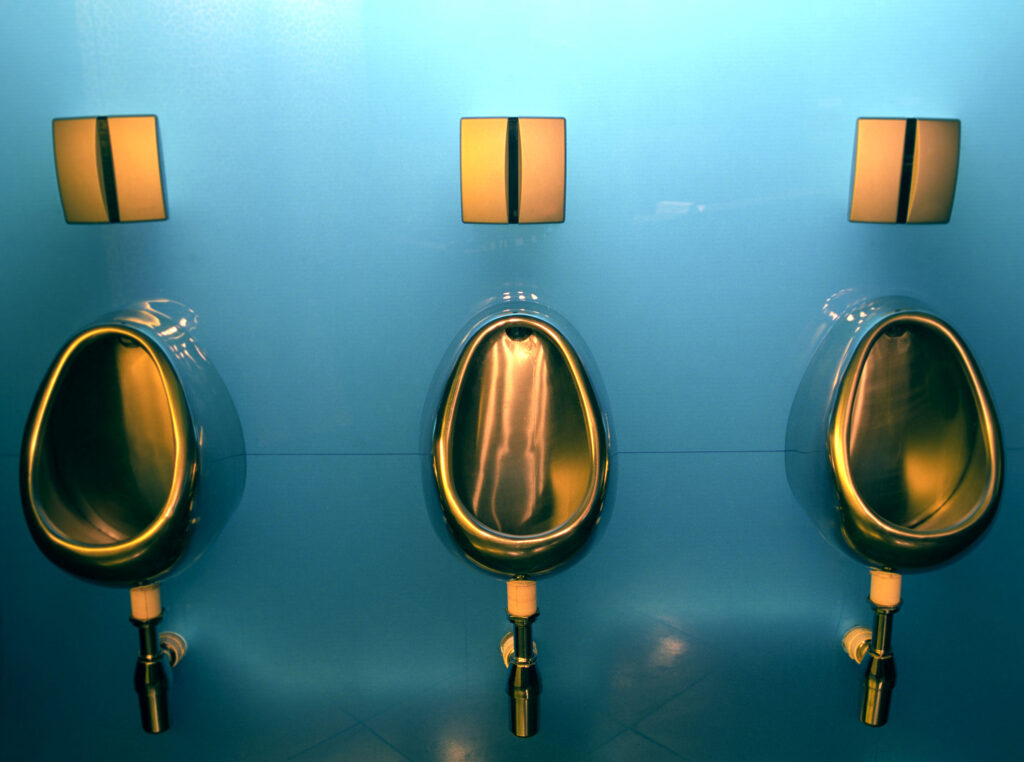 Pissoirs im Kilimanjaro Nachtclub 17 The High Street Johannesburg Südafrika © Sian James Toilets of the World