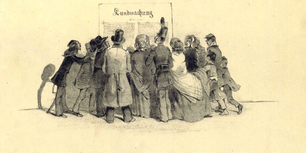 Wienbibliothek im Rathaus: Revolution 1848 im Spiegel der Medien - Archiviert