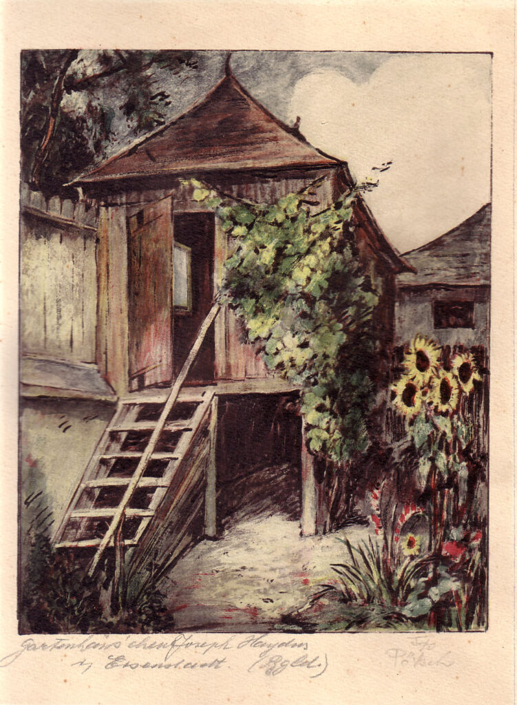 Historische Ansicht Haydn-Kräutergarten, Foto: © LMB