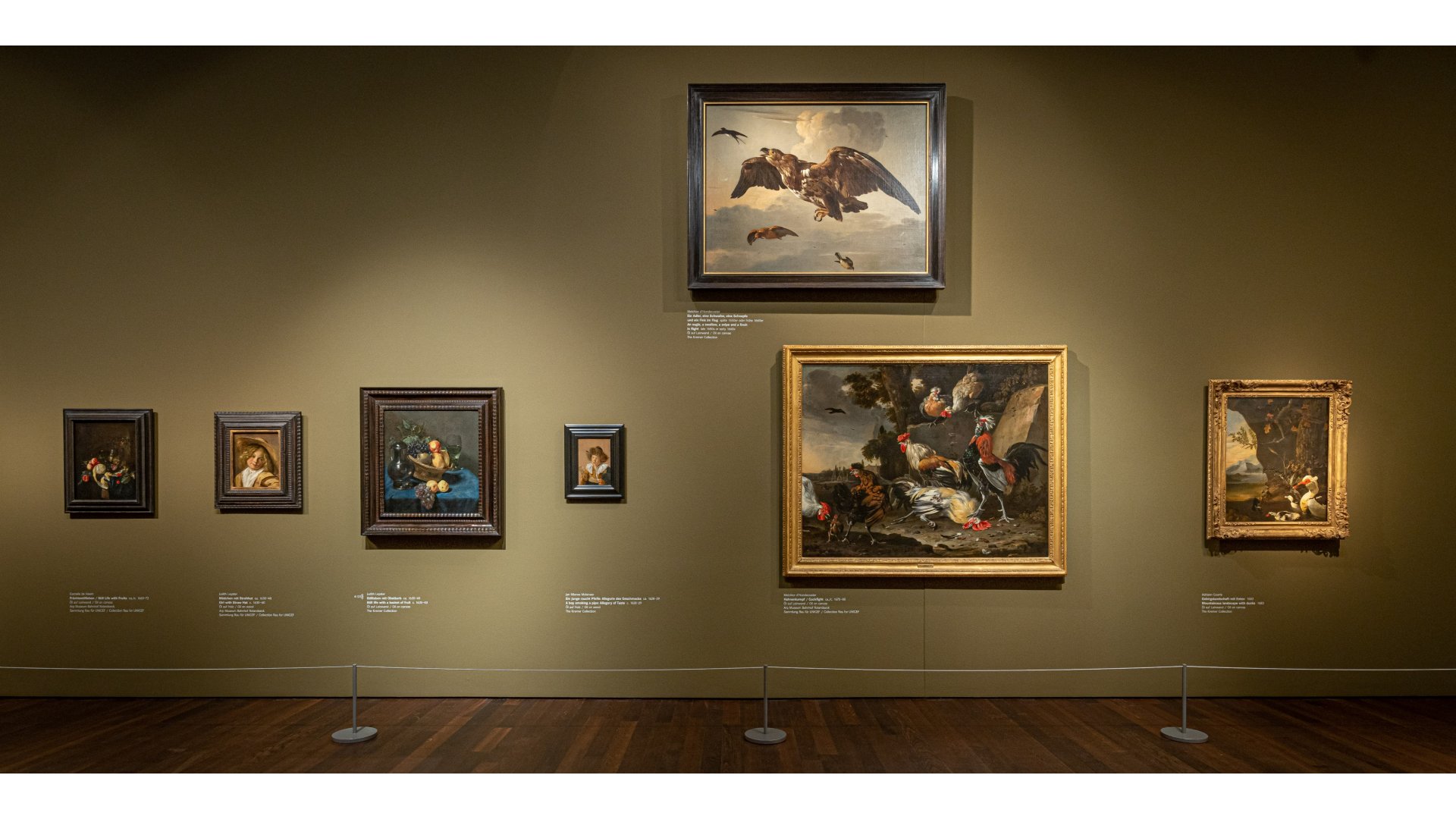 Ausstellungsansicht »Goldene Zeiten der holländischen Malerei« im Arp Museum Bahnhof Rolandseck© Foto: Helmut Reinelt