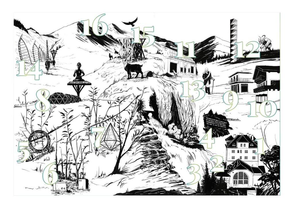 KunstWanderKarte 2023 © Sebastian Meschenmoser