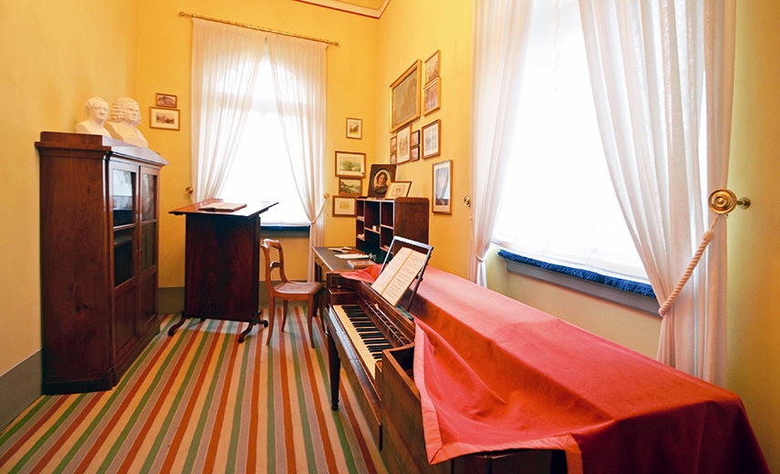 Mendelssohn-Haus Leipzig, ehemaliges Arbeitszimmer © LTM/Andreas Schmidt