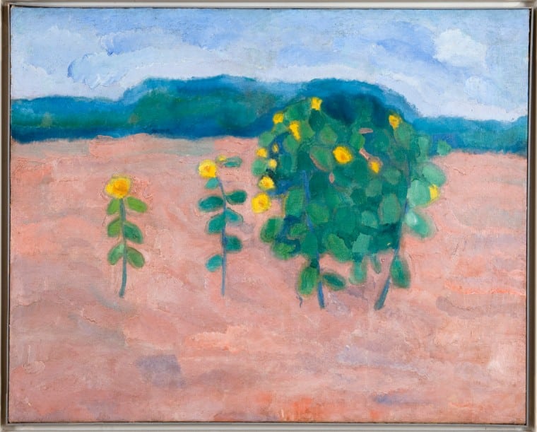 Vladimir Burliuk, Landschaft, ca. 1910, Öl auf Leinwand, 73 x 91 cm, Sammlung Maya und Anatoly Bekkerman, New York